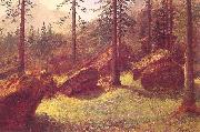 Albert Bierstadt Wooded Landscape Sweden oil painting artist